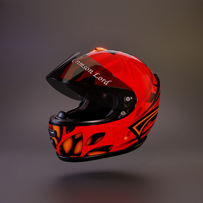 Racing Helmet 3d graphic design helmet