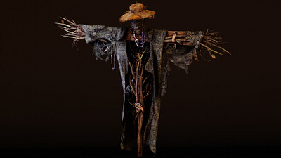 Scarecrow 3d graphic design scarecrow