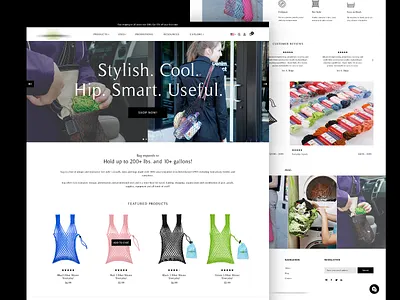 Bag Home 3 design layout ui website