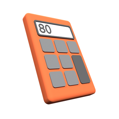 3D Icon Calculator 3d calculator design graphic design icon illustration