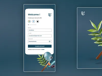 Sign up phone 3d animation app branding daily ui design gradient graphic design interaction logo mobile mobile design motion graphics sign up sign up mobile ui user interface ux web design website