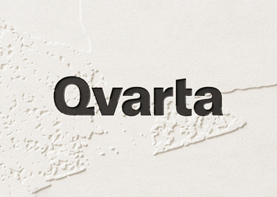 Qvarta - Architects 3d branding embossing graphic design identity logo