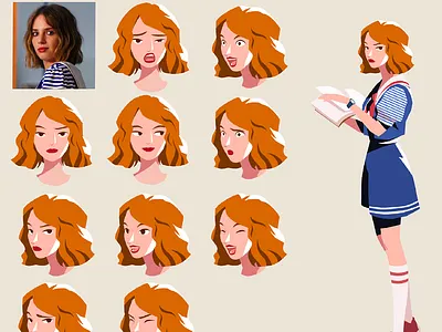 Robin - Stranger Things 2d animation character design illustration motion graphics pride robin stranger things vector