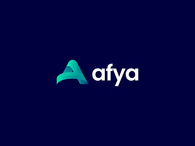 Afya-Logo design (A Letter logo) a logo app logo brand identity branding creative design flat logo graphic design logo logo branding logo maker logo mekar minimalist logo modern logo professional simple logo vector visual identity