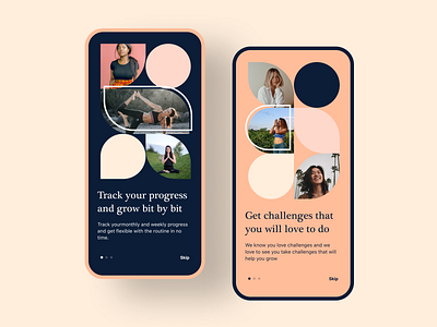 Meditation App Onboarding Screens app application onboarding ui ux