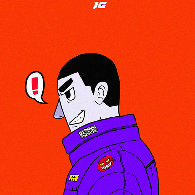 Character side view test character graphic design illustration