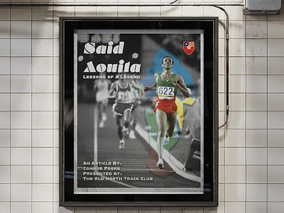 Lessons of A Legend Poster / Old North Track Club graphic design retro aesthetic run aesthetic runner running poster vintage