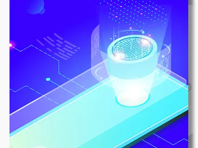 Mockap Phone in nano technology isometry art artwork branding design graphic design illustration logo mockap nano phone technology ui ux