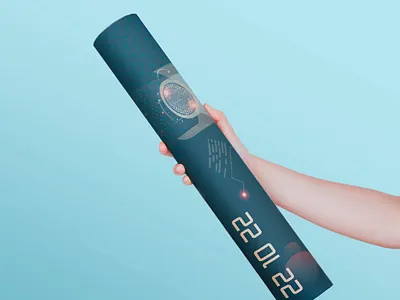 Phone flyer in nano technology isometry art artwork branding design graphic design illustration logo nano technology ui ux world