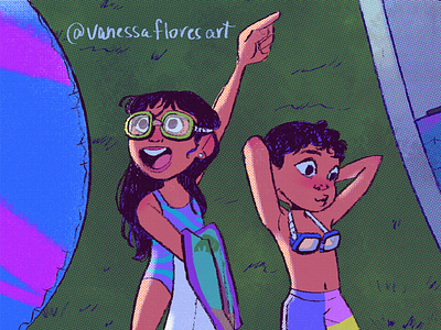 Detail of SOLITA Y SIN AYUDA boricua character design childrens books digital art dominican drawing illustration kidlitart latina latine latinx summer