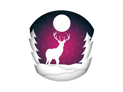 Deer Illustration case creative design followme graphic design illustration logo ui ux