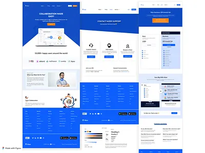 Nizer | Project Management Landing Page/Contact Us/Pricing Page 3d concept contact us page dailyui design dribbble figma graphics design landing page minimal pricing page project management saas task manager ui uidesign uiux user experience ux website design