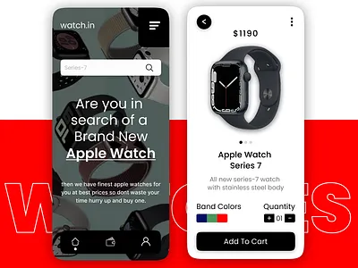 Apple Watch Store app branding design graphic design illustration logo typography ui ux vector