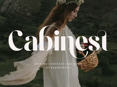 Cabinest – Contrast Sans Serif calligraphy