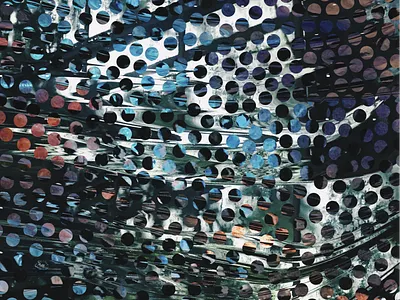 Dot-03 color design dots experiment forest geometry glitch illustration