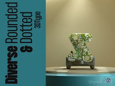 Diverse Letter Z 3d 3d artist 3dfont 3dillustration 3dtype 3dtypo art direction digital art experimental type gore std graphic design type typography