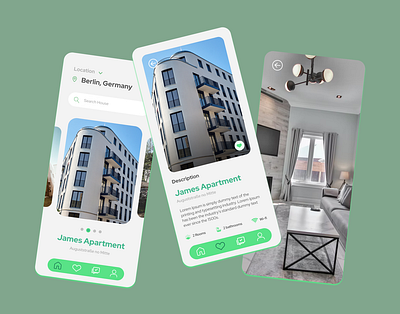 Real Estate android app design ios prototyping real estate ui ux ux design