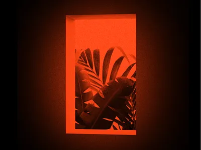 123-1 black dark design experiment geometry illustration palmtree red window
