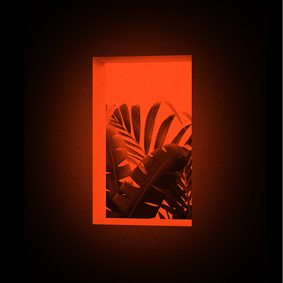 123-1 black dark design experiment geometry illustration palmtree red window