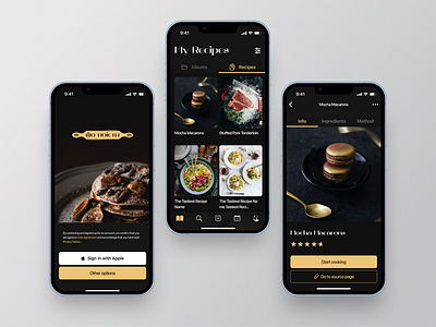 Recipe book - Mobile app design app cookbook design food ios kitchen mobile recipe ui
