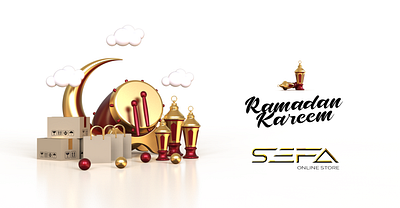 RAMADAN KAREEM BANNER app branding design graphic design illustration logo typography