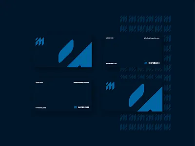 Imperium brand branding business card design identity logo minimalist pattern stationery