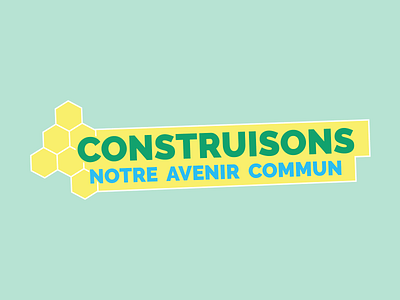 Construisons notre avenir commun design graphic design illustrator logo salva vector