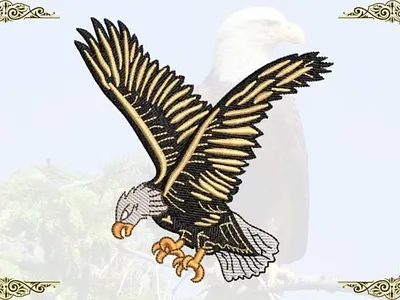 Eagle Embroidery Design bird bird embroidery design designs for shirt eagle eagle embroidery eagle embroidery logo embroidery designs embroidery digitizing logo design logo designs shirt logo shirt mock up