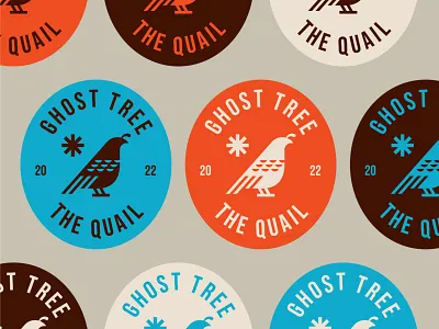 Badge badge bird branding camping crest design forest graphic design identity logo mascot mountain patch quail t shirt tree typography