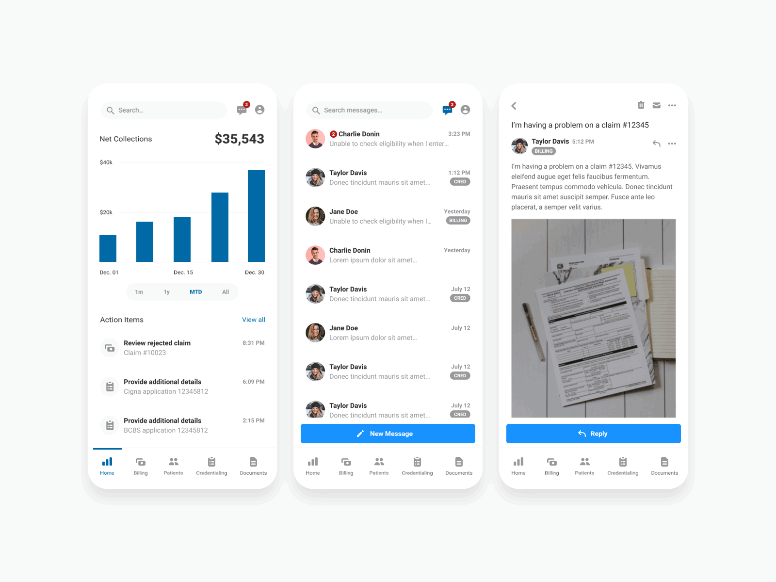 Health-Tech iOS Views app healthcare ios