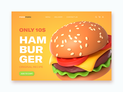 FOODPORN design illustration ui ux web