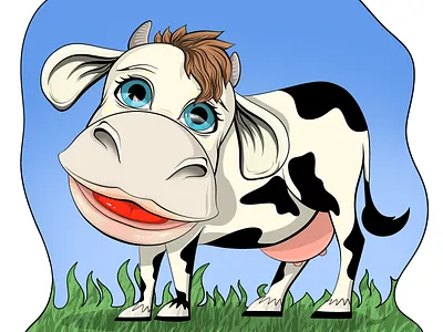 SweetCow art illustration vector