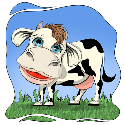 SweetCow art illustration vector