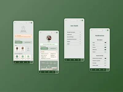 Chomp! Profiles + Settings 006 007 app chomp mobile profile settings ui ux