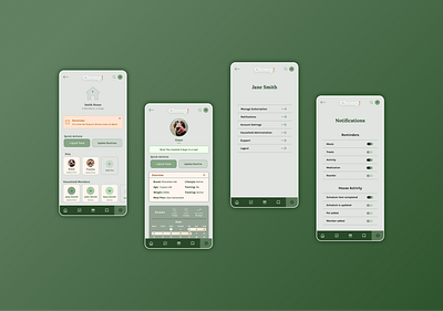 Chomp! Profiles + Settings 006 007 app chomp mobile profile settings ui ux