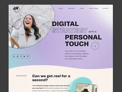 4M Marketing Homepage WIP branding reels social media social media marketer web design webflow