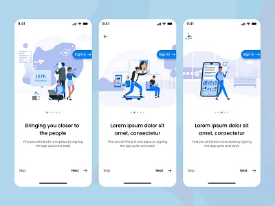 Onboarding screen design exploration figma graphic design mobileapp onboarding screen ui uidesign uiuxdesign