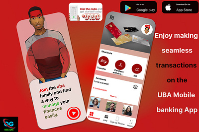 Uba app advert branding flyers