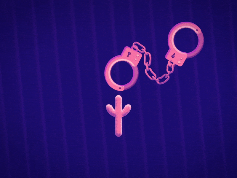 Losing Reproductive Freedom 2d animation after effects feminism follow through mograph motion design reproductiverights roevwade secondary motion shape layers vector animation womensrights