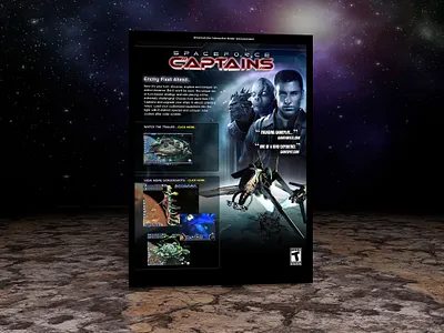 Spaceforce Captains Video Game design email graphic design marketing webdesign