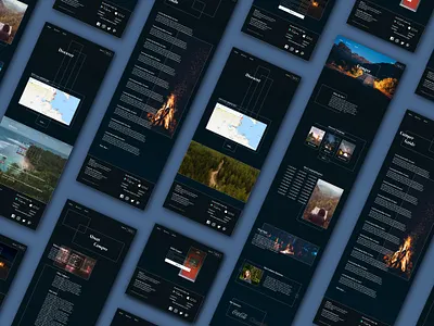 Camper - A Camping Business - pt.2 app art branding camping company design flat landingpage minimal ui web design website