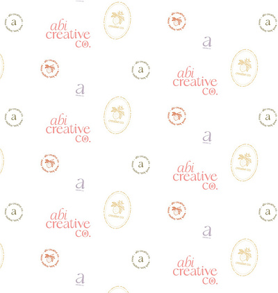 Abi Creative Co. abstract branding feminine florals fruity illustration logo logomark minimal