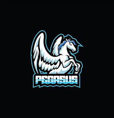 Pegasus design graphic design illustration logo mascot logo vector