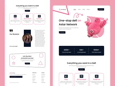 NFT A rt h Swap Landing page art branding clean design illustration landing page logo minimal modern style nft nft art trendy ui ui design ux ux design web design white