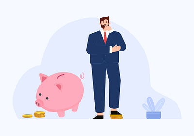 Financial management halloween illustration vector