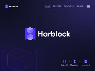 Modern Letter H blockchain logo design app icon blockchain brand designer brand logo branding creative letter h letter logo letter mark logo design logo designer logos modern modern h blockchain logo unique virtual currency virtual world