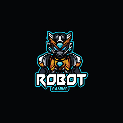 Robot design graphic design illustration logo mascot logo typography vector