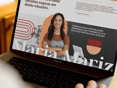 Maria Mariz website landing page wordpress