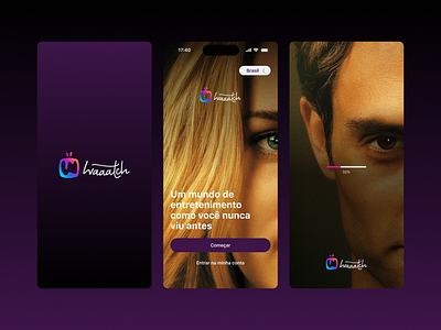 waaatch tv app case colors mobile productdesign streaming ui ux