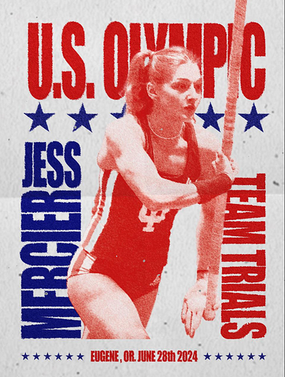 Athlete Edit Poster athletic edit graphic design photoshop poster